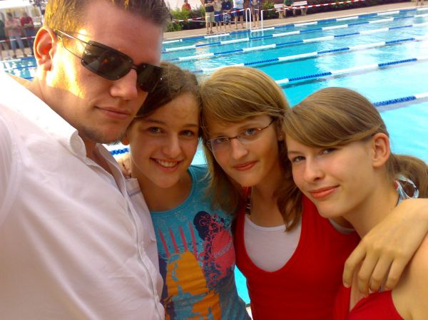 Alle Vier: Stefan, Kathy, Steffi und Tine

